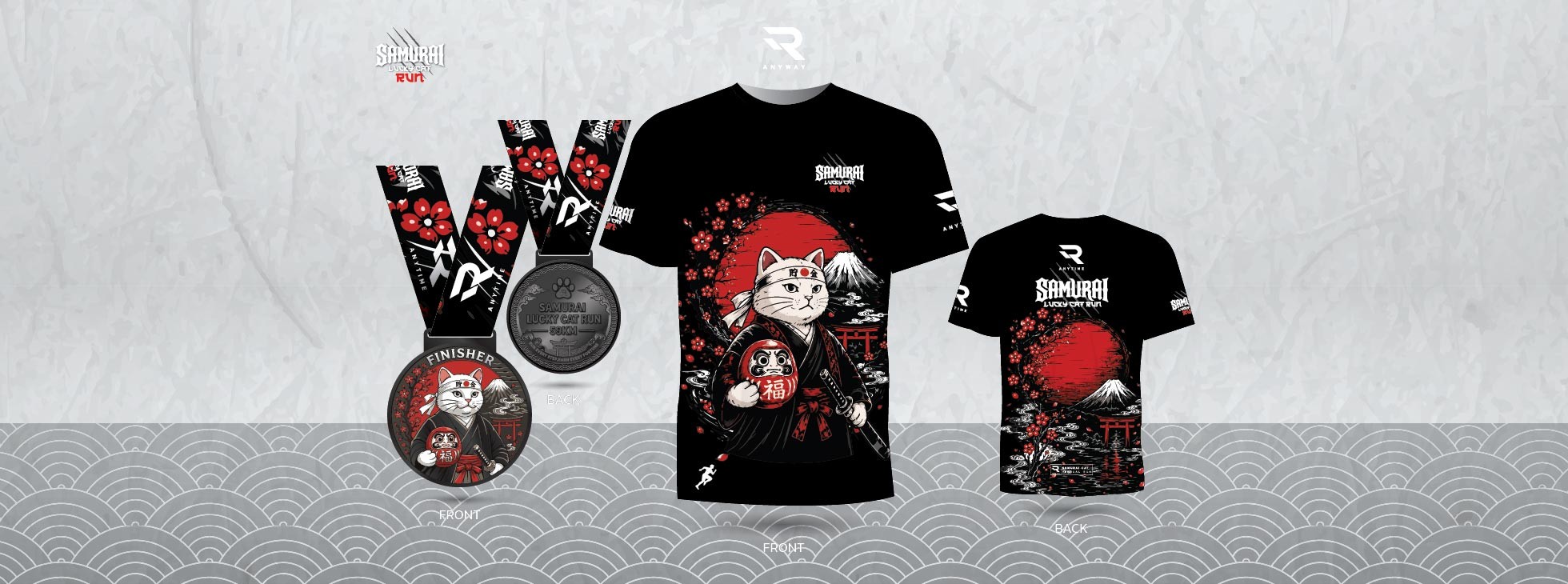 Samurai Lucky Cat Virtual Run 2026 (R3)